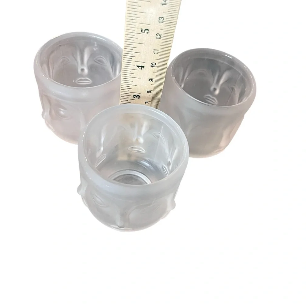 Infinite Buddha Frosted Tiki Cups Votives Three